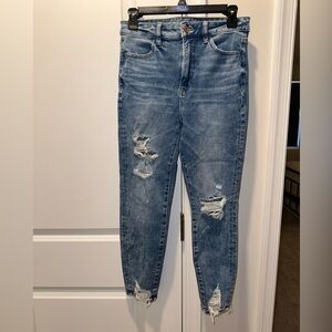 American Eagle Women’s Highest Rise Jeggings Crop Size 8